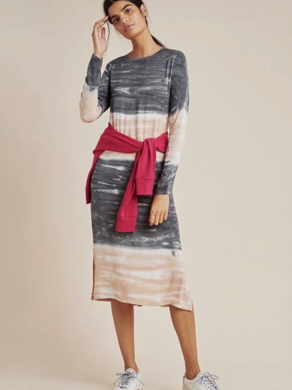 Anthropologie Dolan Trina Tie Dye Midi Dress- S - Picture 4 of 7